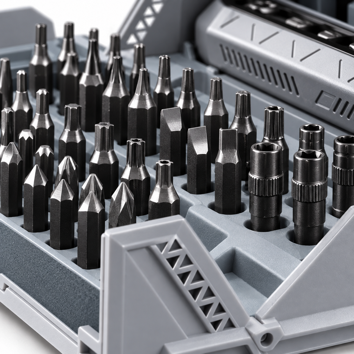 GREY Studio detail | Powerology 162 Bits Electric Screwdriver Kit - Black | P180N1ESBK