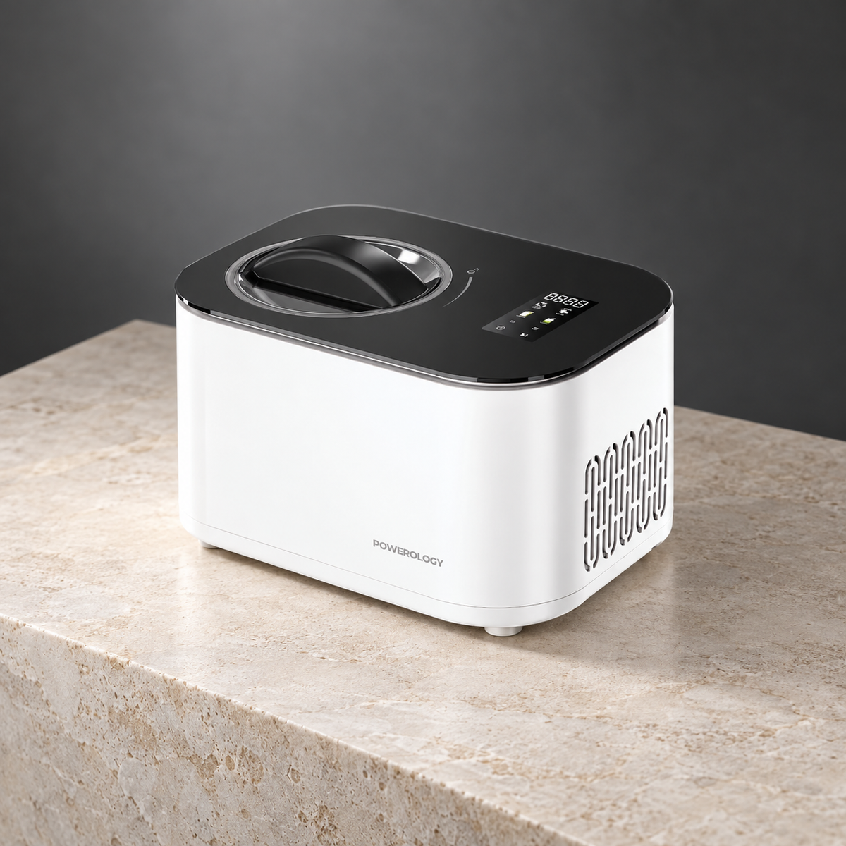 GREY Studio editorial | Powerology Ice Cream & Frozen Yogurt Machine - White | P1LICECRM