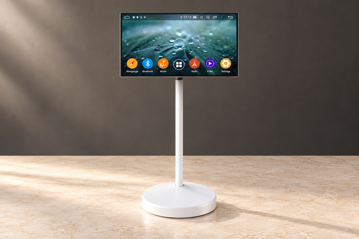 GREY Studio editorial | Powerology 22" Android SMART SCREEN 128GB 6000mAh | P21ATBLTWH