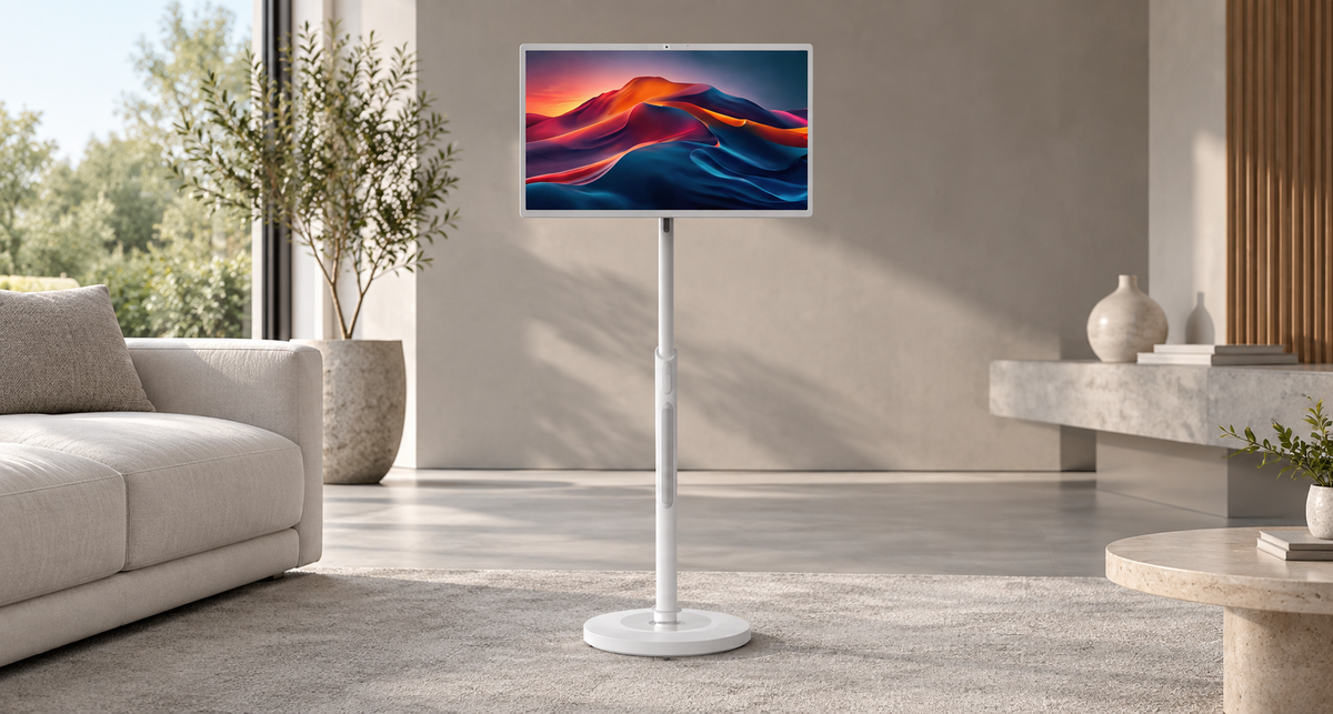 GREY Studio lifestyle | Powerology 32" Android Smart Screen - White | P32TSMWH