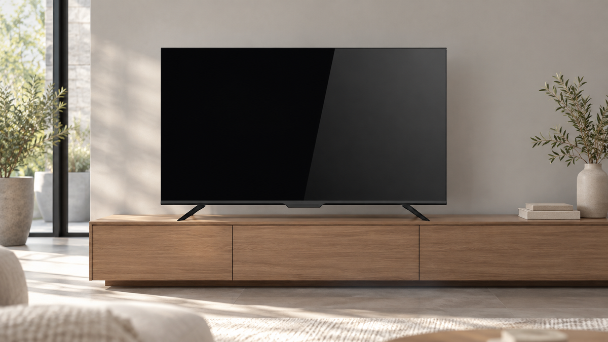 GREY Studio lifestyle | Powerology 55" UHD Smart TV | P55SGTVBK