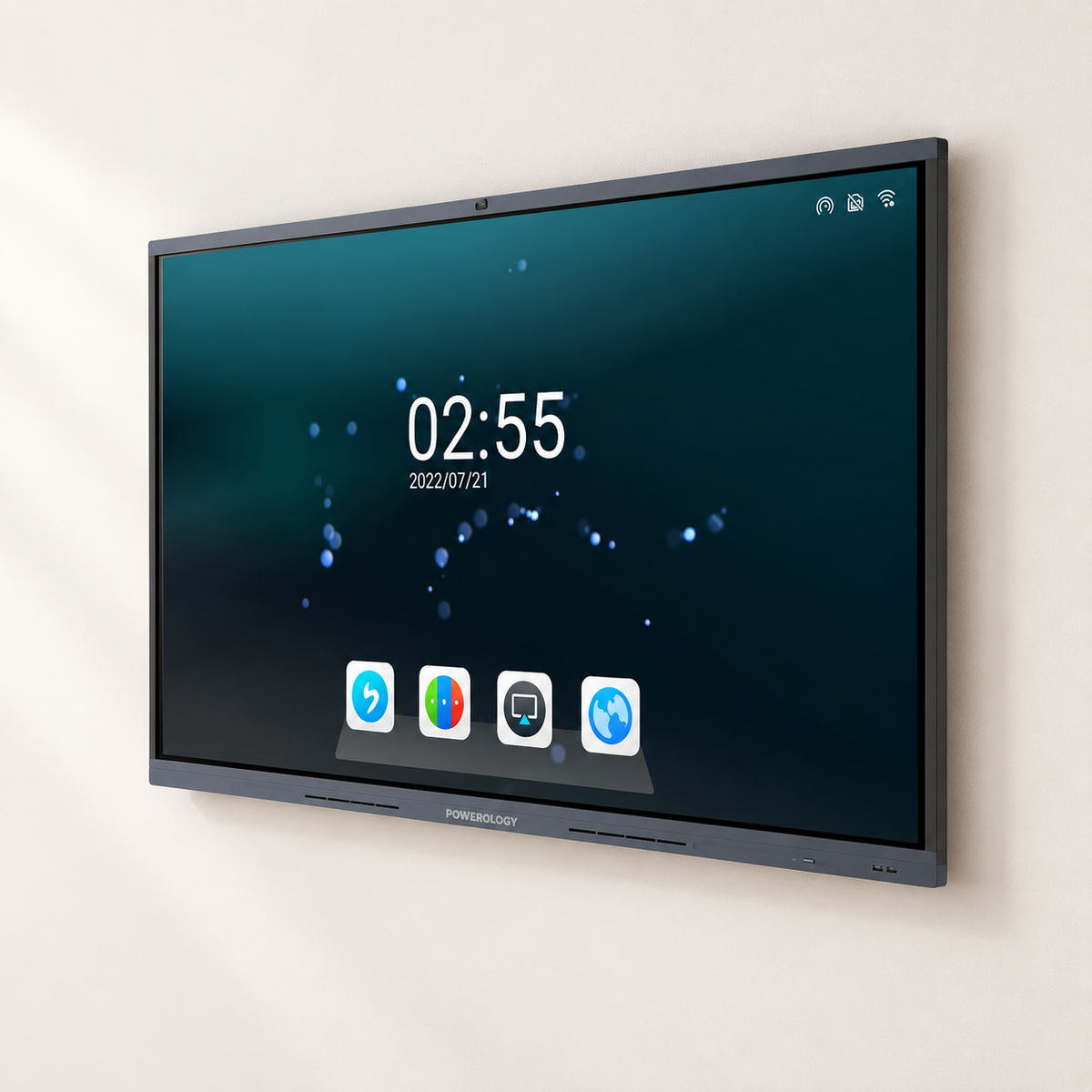 GREY Studio catalog | Powerology Dual Windows & Android Interactive Smartboard 65" - Black | P65DSPLBK