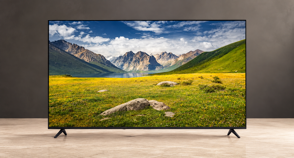 GREY Studio editorial | Powerology Android Smart TV 75" - Black | P75UHDA14