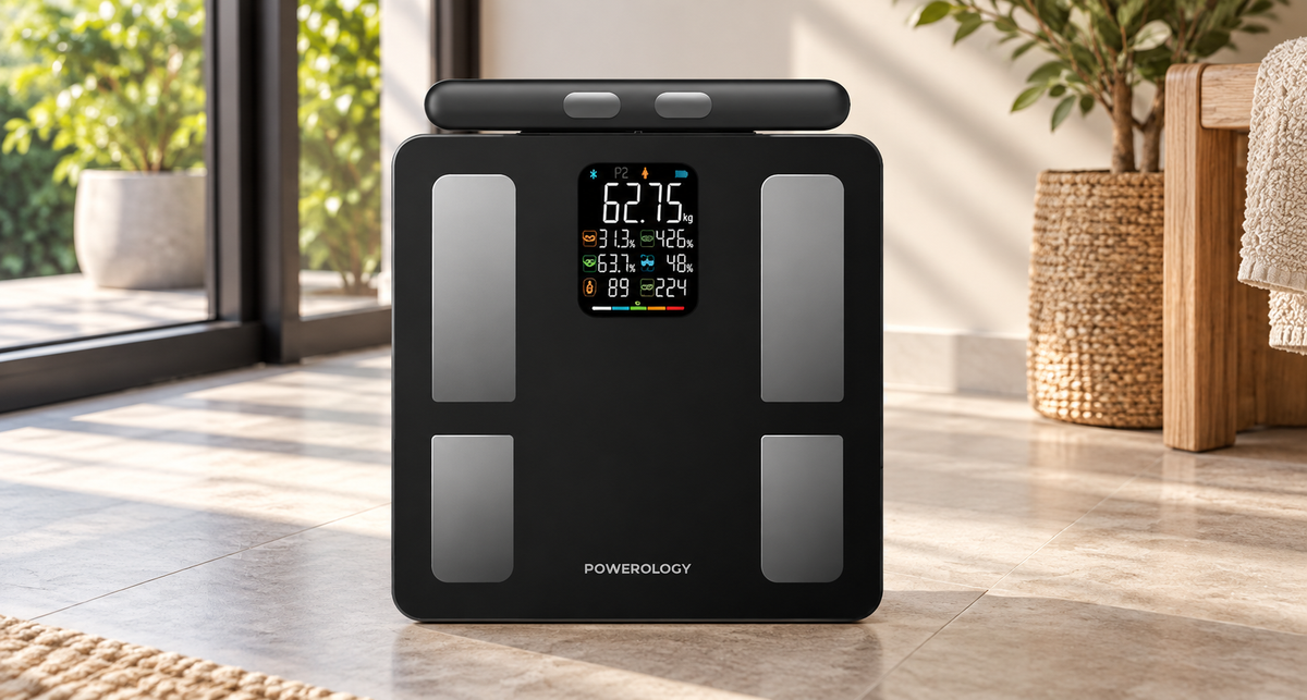 GREY Studio lifestyle | Powerology Advanced Precision Smart Scale - Black | P8EBSCALE