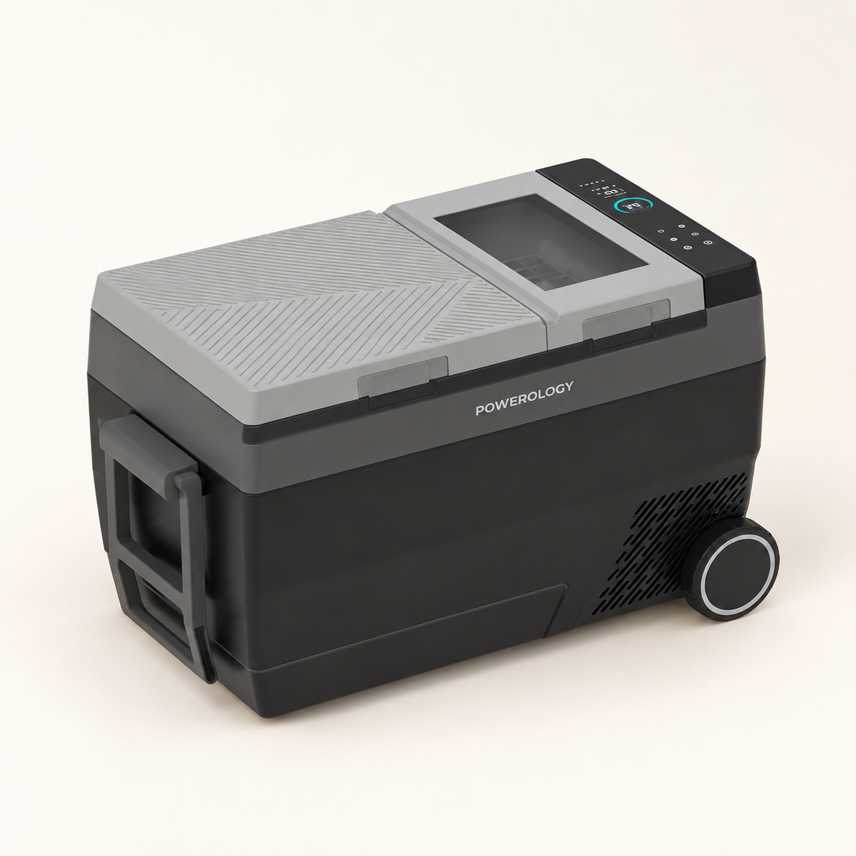 GREY Studio catalog | Powerology Portable Outdoor Fridge & Ice Maker - Black | P90CARFRZ