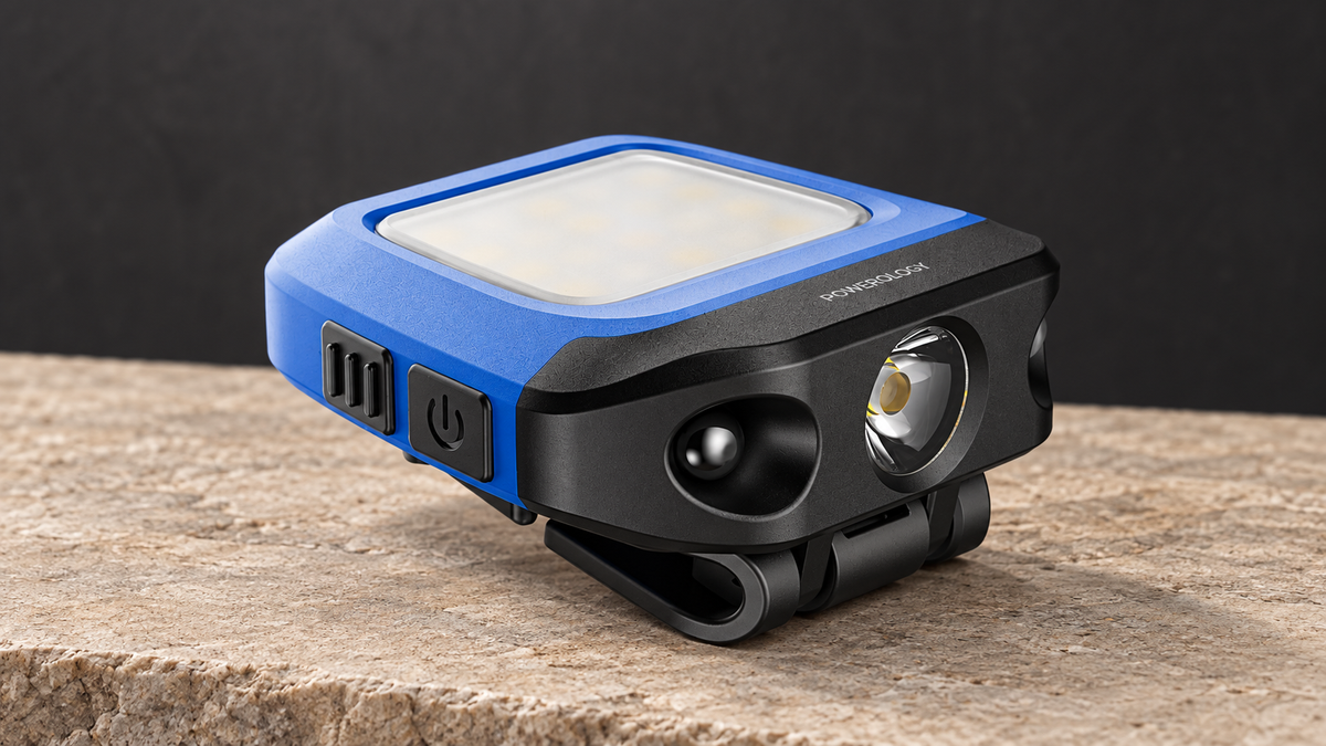 GREY Studio editorial | Powerology Clip-on LED Light - Black | PCMPLGHT