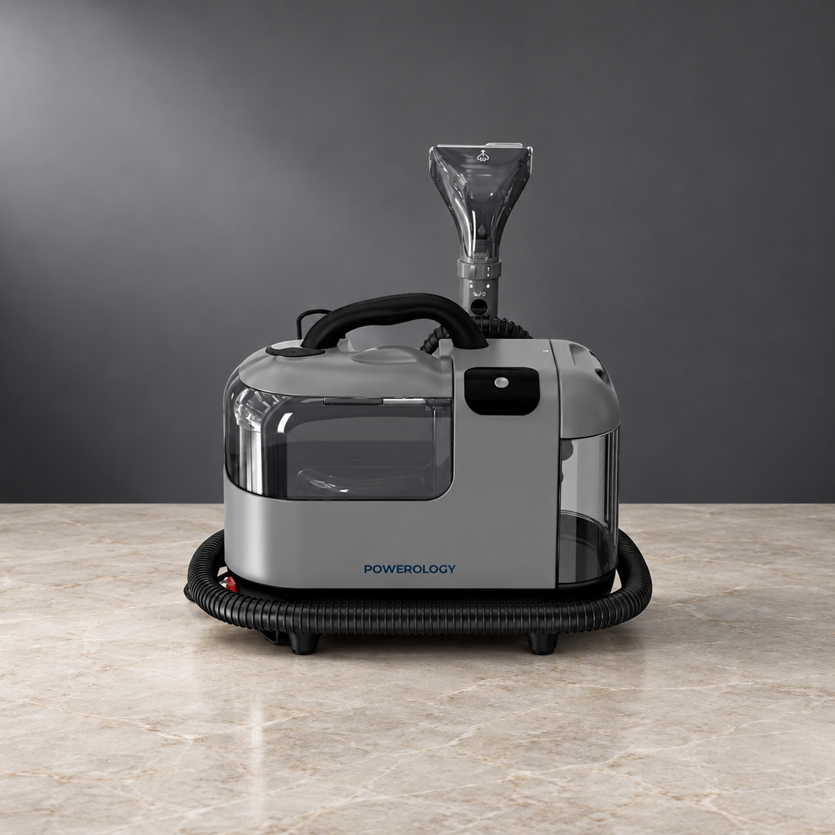 GREY Studio editorial | Powerology Powerful Spot & Stain Cleaner Hot Water & Steam Function - Black | PCRTSCGY