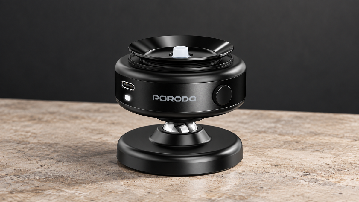 GREY Studio editorial | Porodo Vacuseal Magsafe Magnetic Mount - Black | PD-AESRM-BK