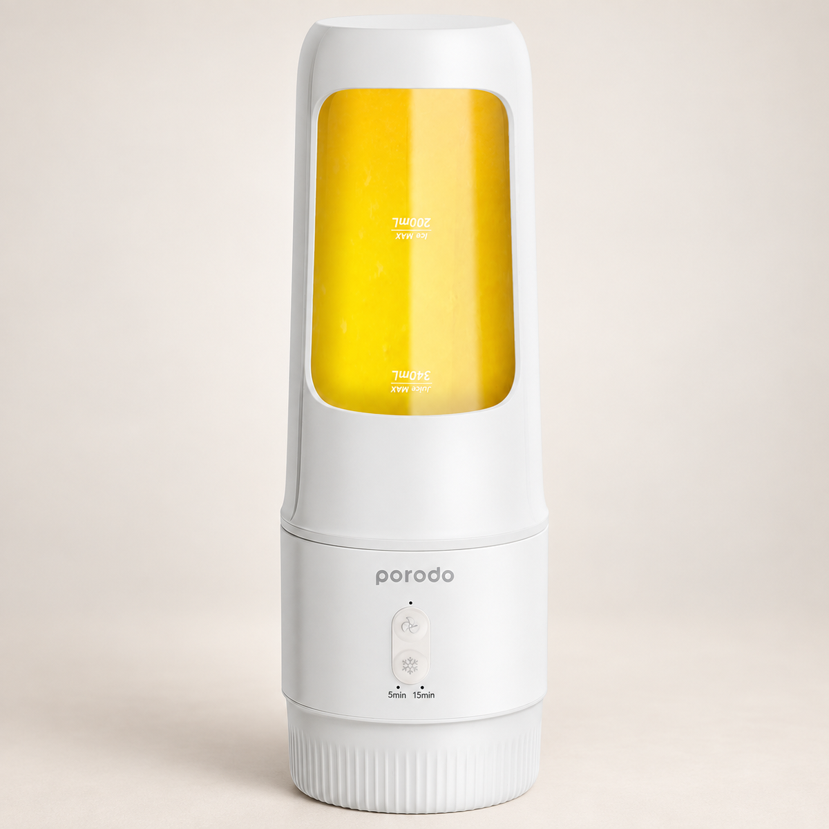 GREY Studio catalog | Porodo LifeStyle 2 in 1 Portable Ice Cream Maker and Blender 340mL 55W | PD-BLICM-WH