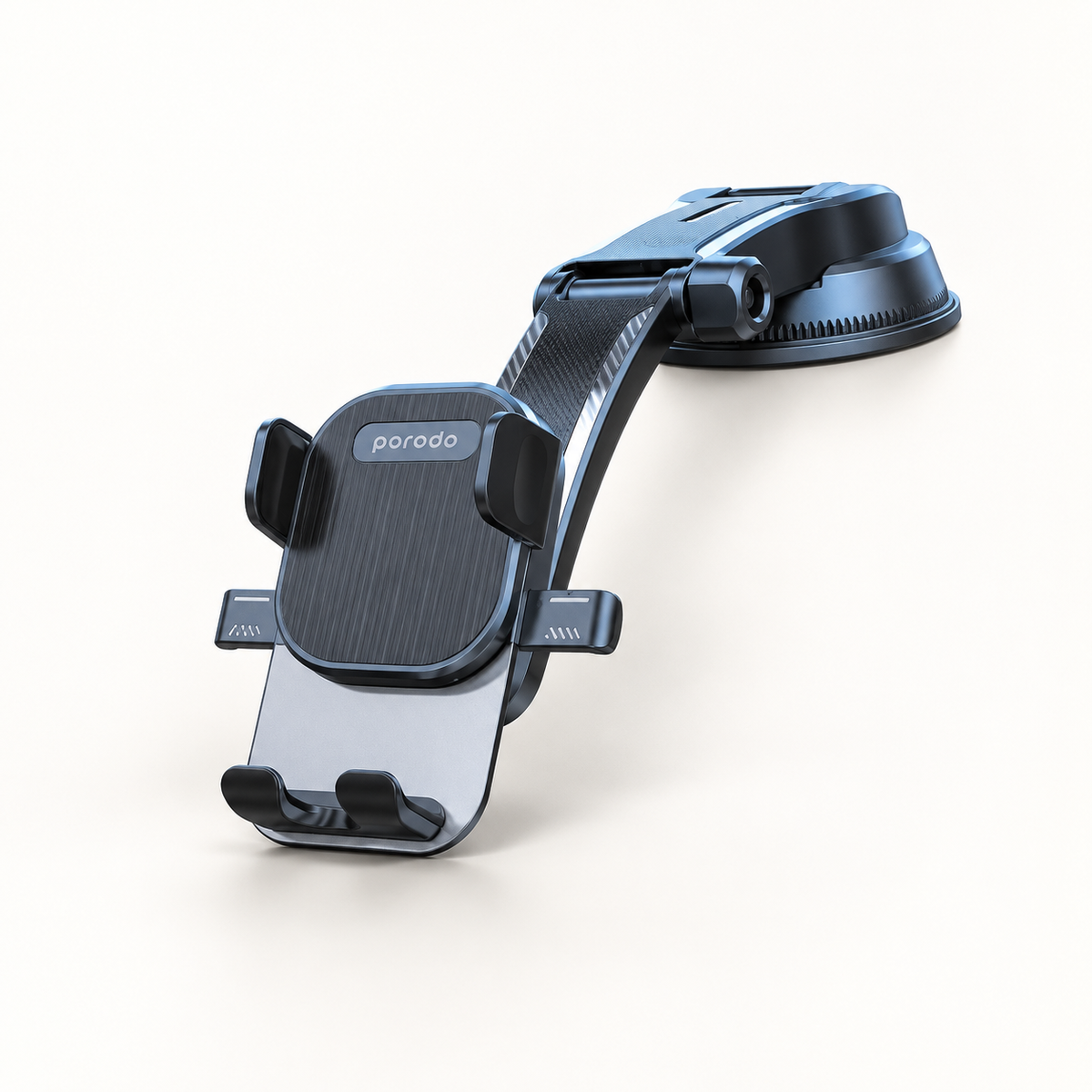 GREY Studio catalog | Porodo Flexible Easy One Touch 360 Degree Rotatable Car mount - Black | PD-FE1CRM-BK