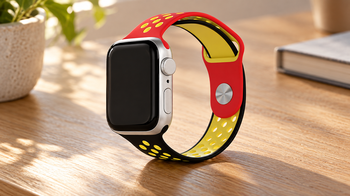 GREY Studio lifestyle | Porodo Lifestyle Silicone Germany Flag Watch Strap - Red / Black / Yellow We use cookies to provide you a better user experience on this website. Cookie Policy | PD-GERSTP-RBY