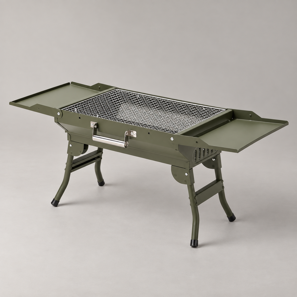 GREY Studio catalog | Porodo Lifestyle Camping Folding Charcoal Grill/Carbon Oven - Green | PD-LCFCGO-GN