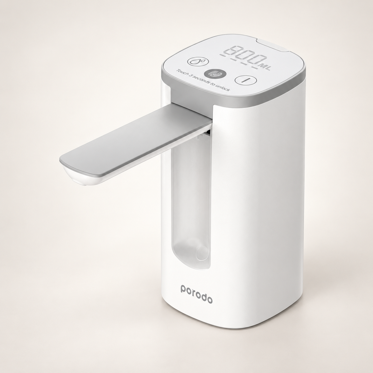 GREY Studio catalog | Porodo Lifestyle Mini Water Dispenser with LED Display - White | PD-LFMWDD-WH