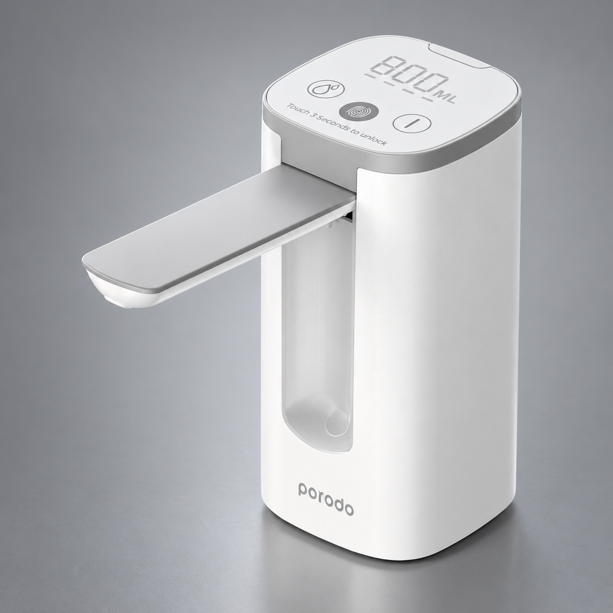 GREY Studio detail | Porodo Lifestyle Mini Water Dispenser with LED Display - White | PD-LFMWDD-WH