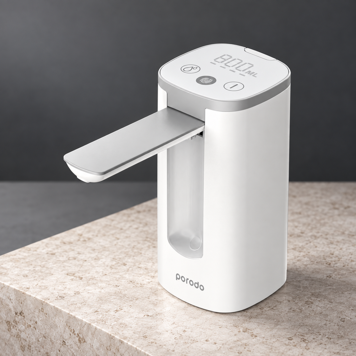 GREY Studio editorial | Porodo Lifestyle Mini Water Dispenser with LED Display - White | PD-LFMWDD-WH