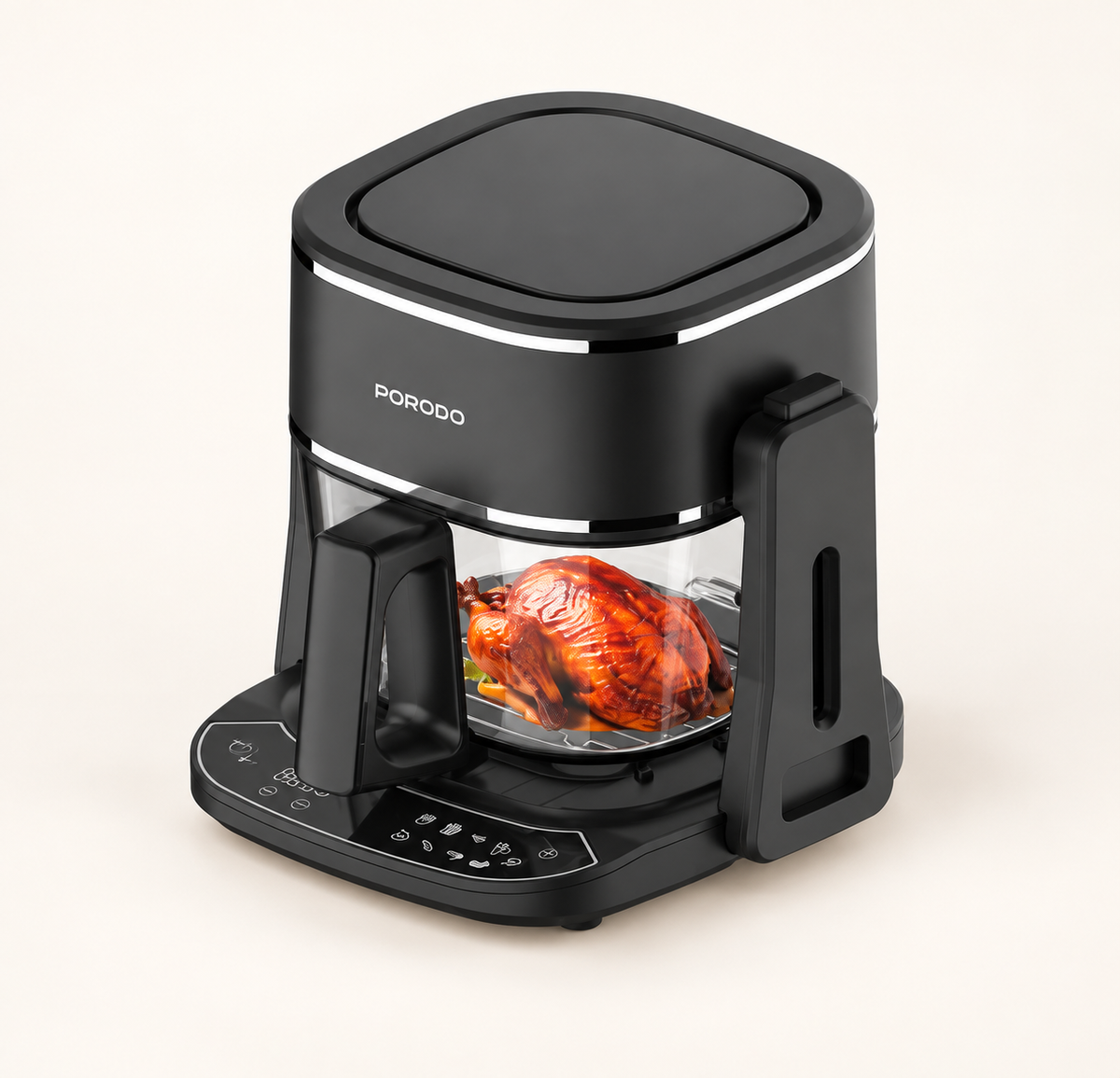 GREY Studio catalog | Porodo Lifestyle Dual Design Air Fryer & Grill - Black | PD-LFST022-BK