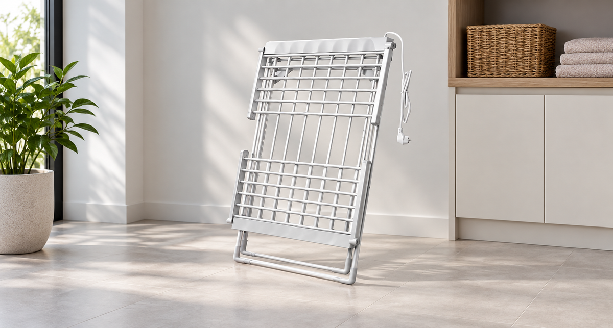 GREY Studio lifestyle | Porodo Lifestyle Electric Heated Indoor Clothes Dryer - Silver | PD-LFST037-SL