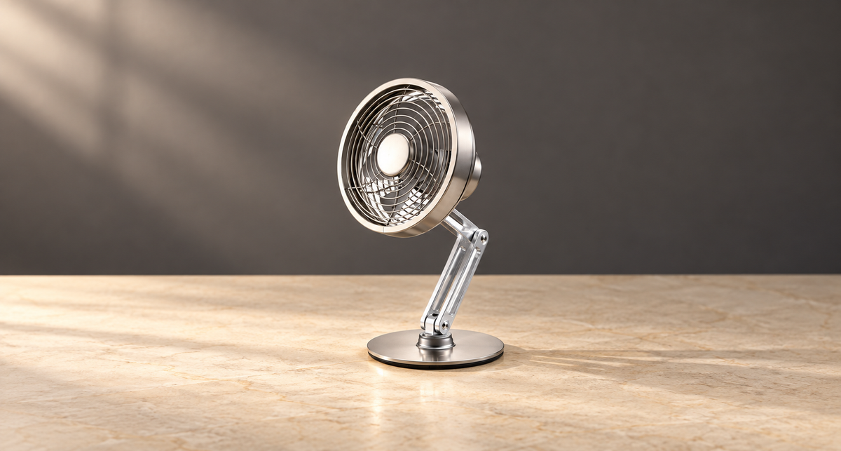 GREY Studio editorial | Porodo Lifestyle Metal Desk Fan - Gray | PD-LFST043-GY