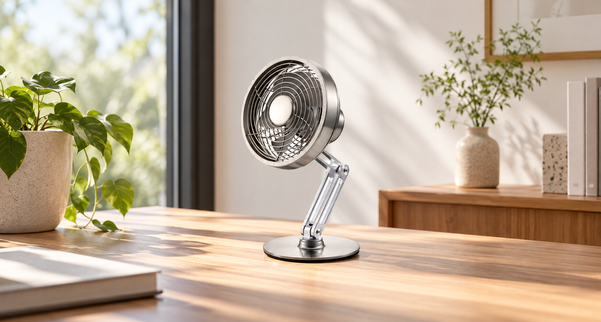 GREY Studio lifestyle | Porodo Lifestyle Metal Desk Fan - Gray | PD-LFST043-GY