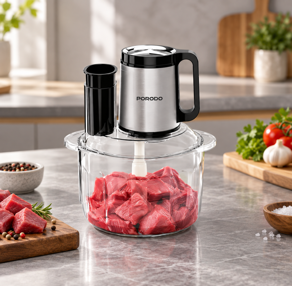 GREY Studio lifestyle | Porodo Lifestyle Meat Chopper Food Processor - Black | PD-LFST044-BK