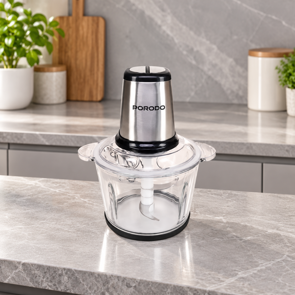 GREY Studio lifestyle | Porodo Lifestyle Meat and Vegetable Electric Food Chopper - Black | PD-LFST045-BK