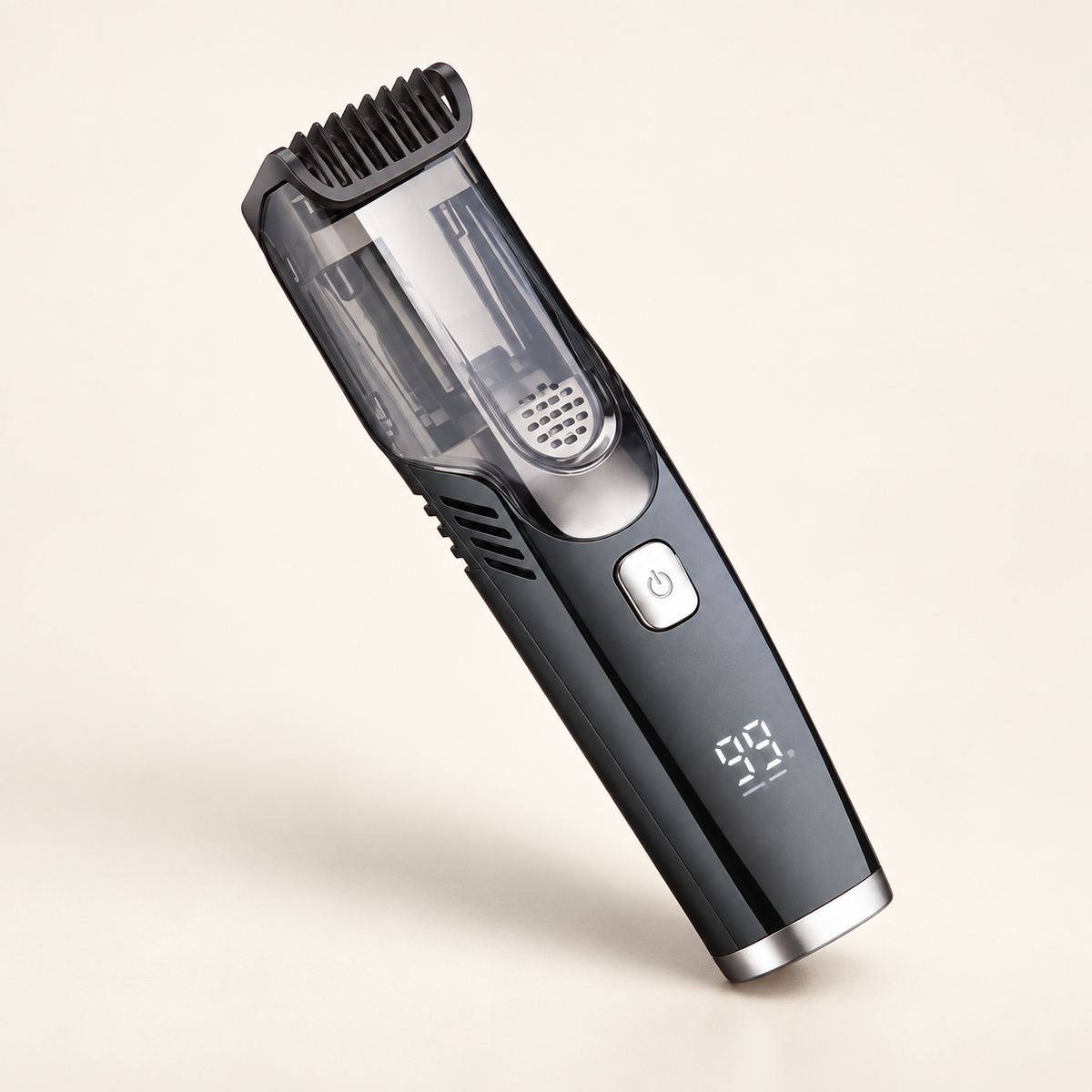 GREY Studio catalog | Porodo Lifestyle Air Suction Beard & Body Trimmer - Black | PD-LFST063-BK