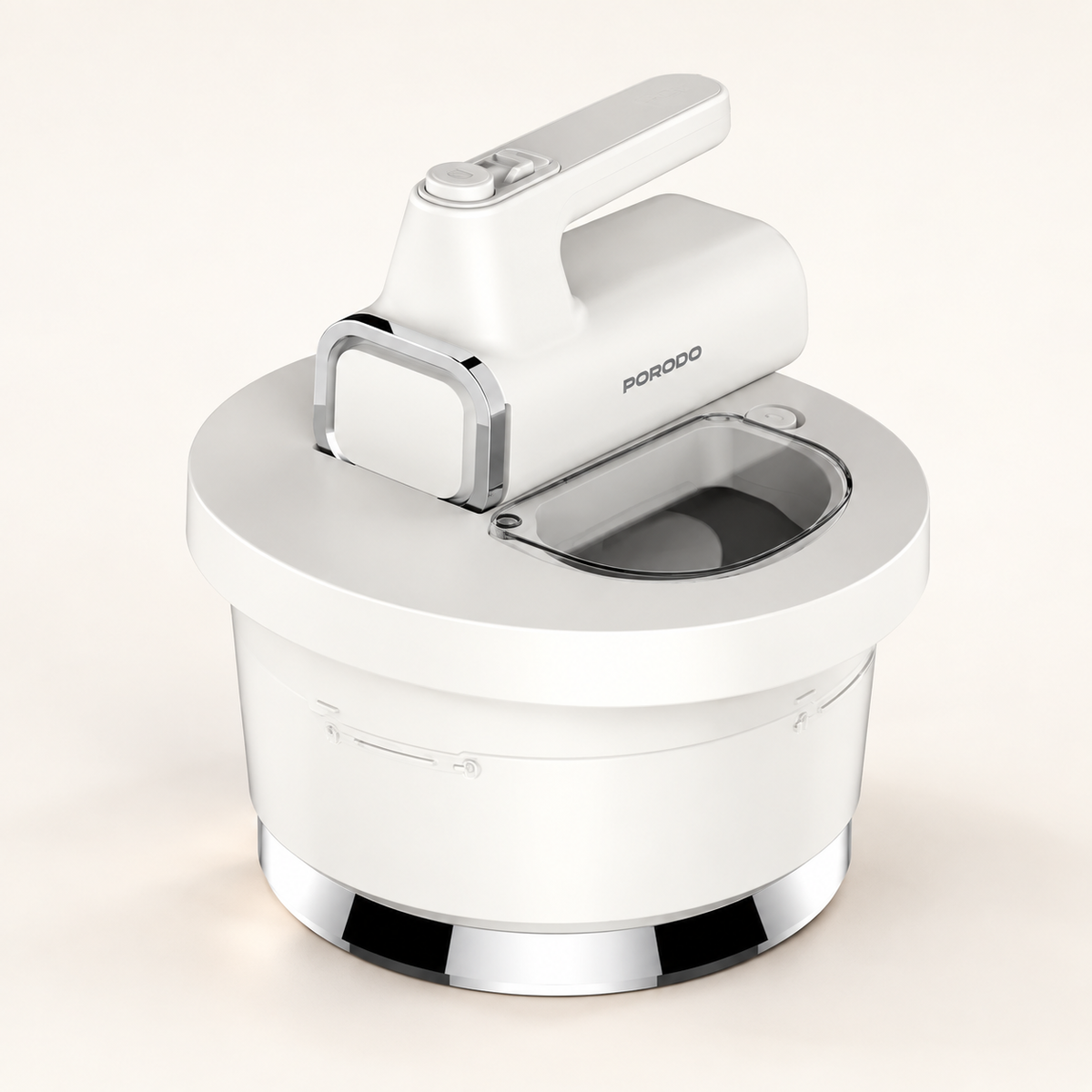 GREY Studio catalog | Porodo Lifestyle Spill-Proof Dual Mode Mixer - White/Silver | PD-LFST073-WHSL