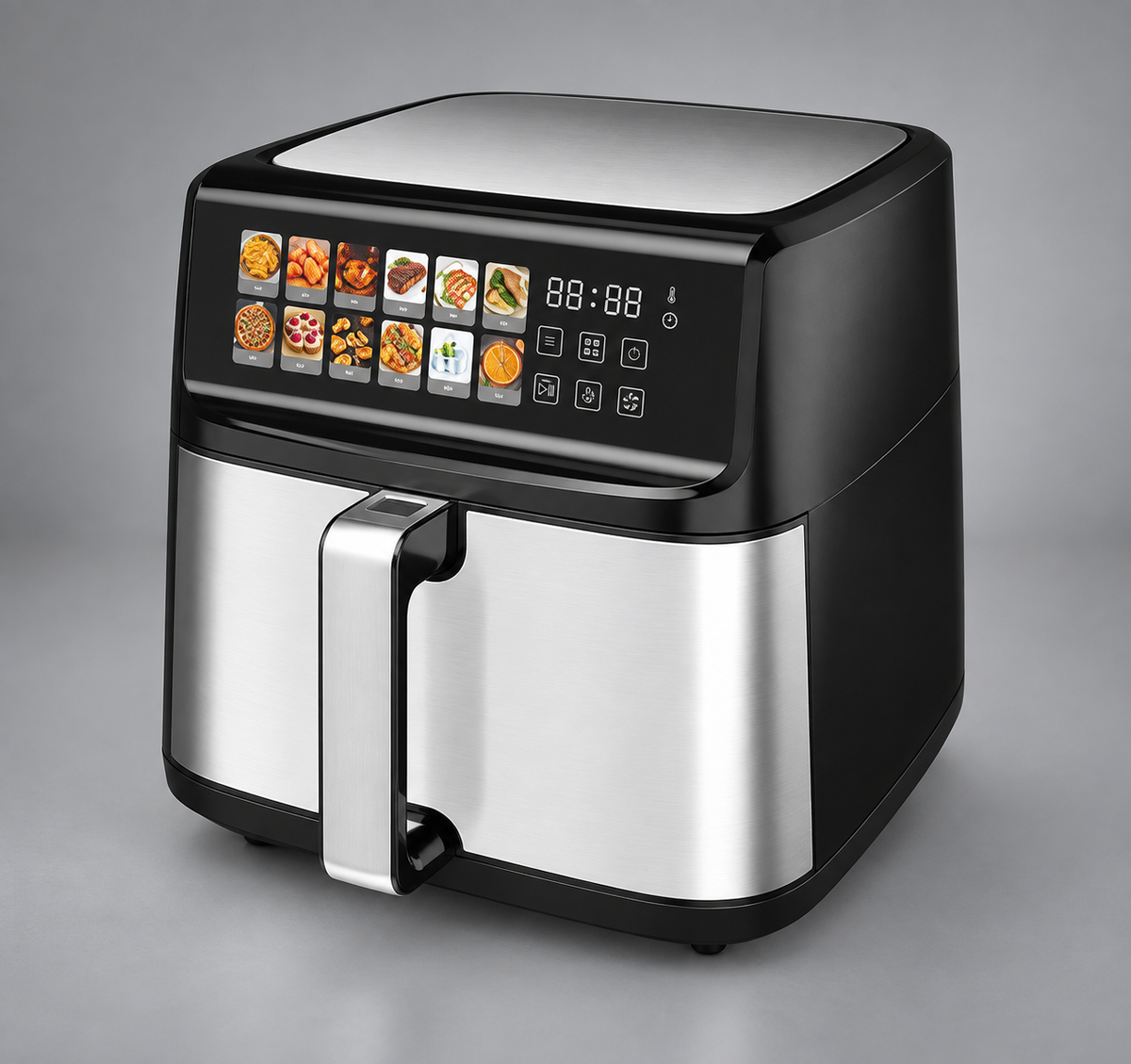 GREY Studio detail | Porodo Lifestyle Large Capacity Air Fryer - Black | PD-LFST096-BK