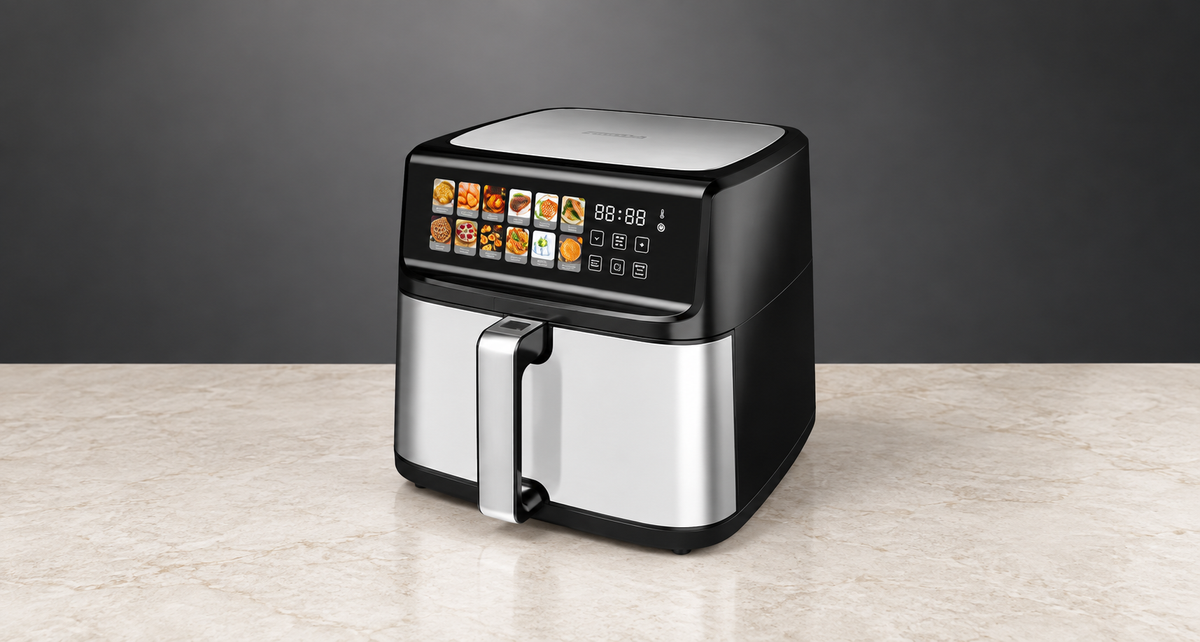 GREY Studio editorial | Porodo Lifestyle Large Capacity Air Fryer - Black | PD-LFST096-BK