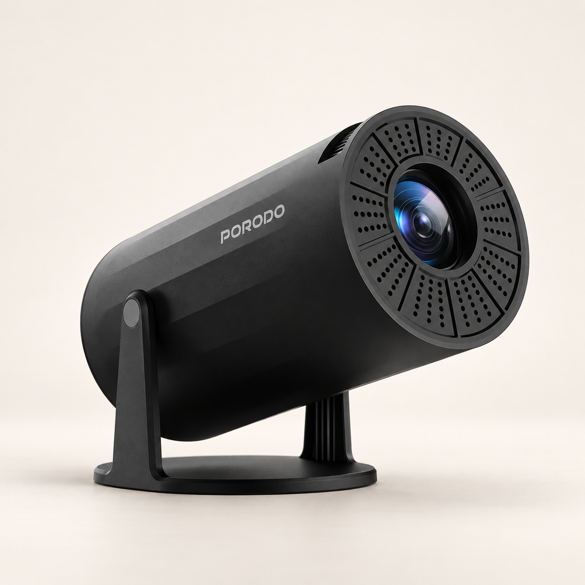 GREY Studio catalog | Porodo Wireless Mirroring Multi-Angle Projector - Black | PD-LFST102-BK