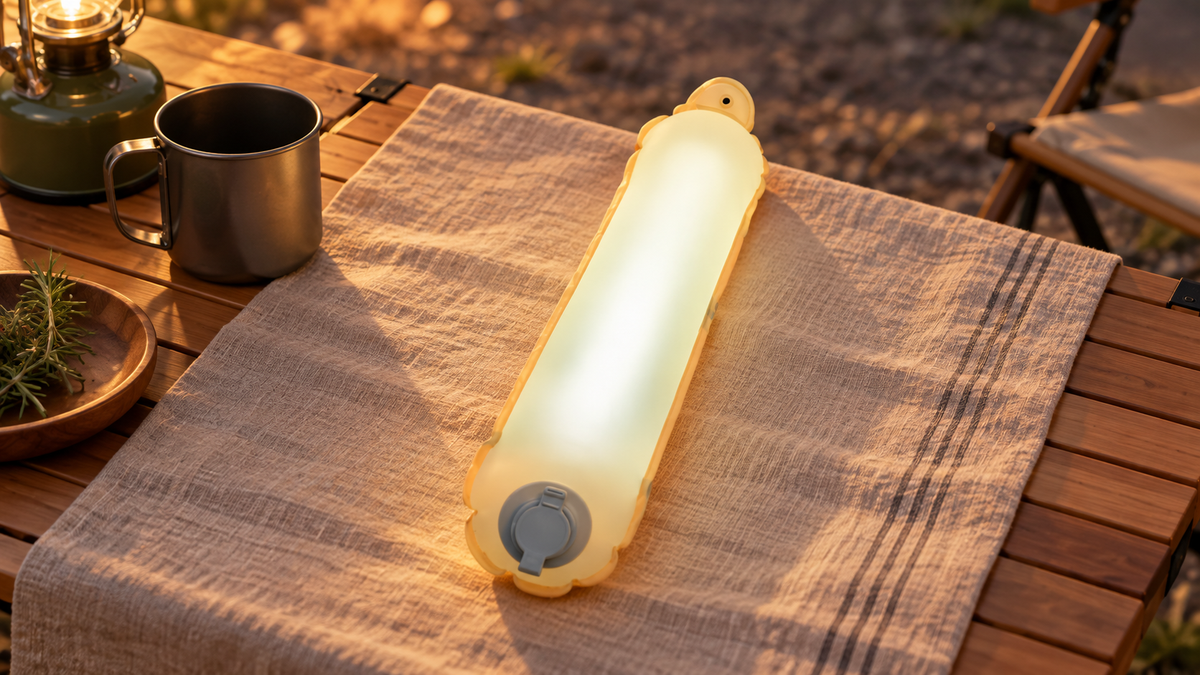 GREY Studio lifestyle | Porodo Lifestyle Inflatable Outdoor Magnetic Tube Light - White | PD-LFST136-WH
