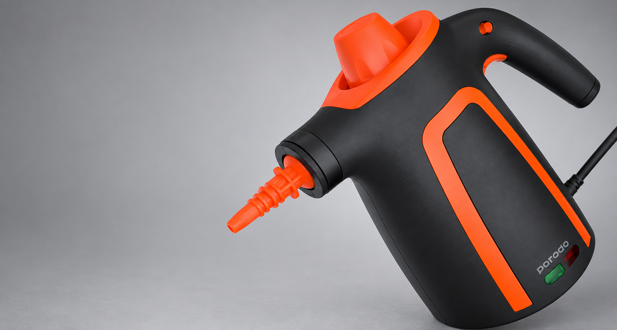 GREY Studio detail | Porodo Lifestyle Multi-Surface Steam Cleaner - Black | PD-LFST145-BK