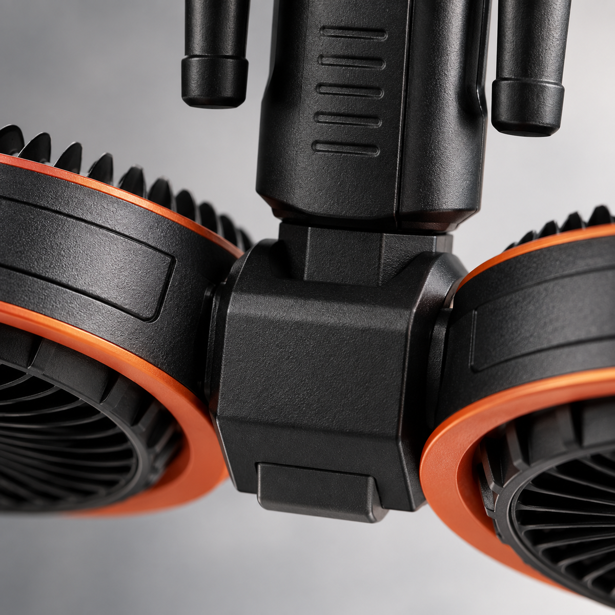 GREY Studio detail | Porodo Lifestyle Dual-Head Oscillating Fan - Black | PD-LFST150-BK