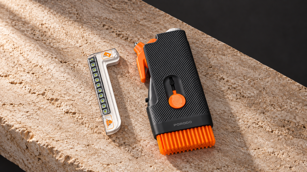 GREY Studio editorial | Porodo Lifestyle Vehicle Emergency Safety Kit - Black | PD-LFST169-BK