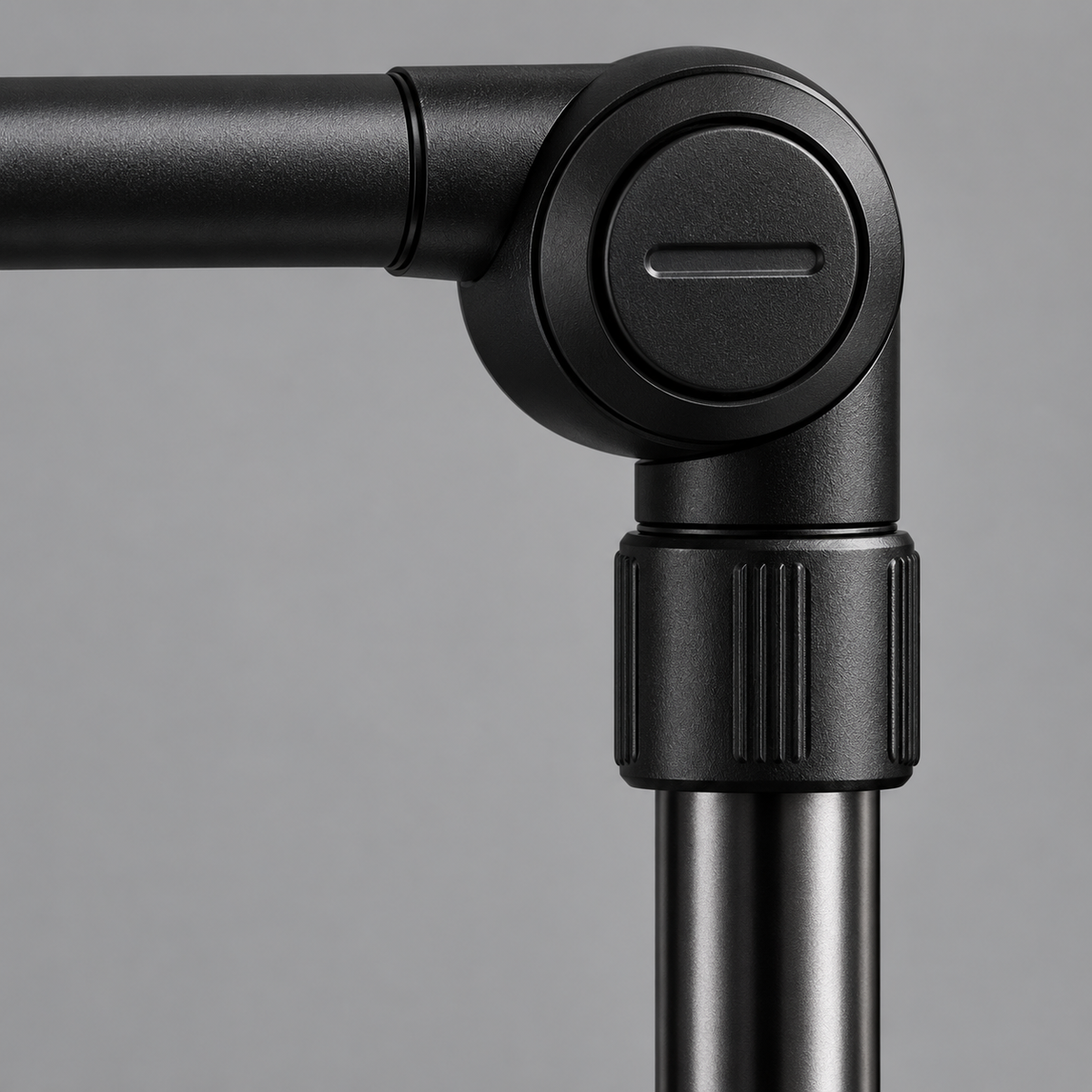 GREY Studio detail | Porodo Lazy Man Stand with Magnetic Suction 92CM - Black | PD-LMGS92-BK