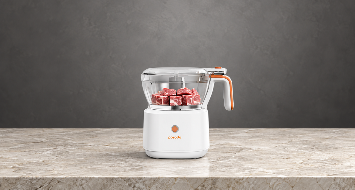 GREY Studio editorial | Porodo Lifestyle 88W 4in1 Mini Food Processor - White | PD-LS41FPR-WH