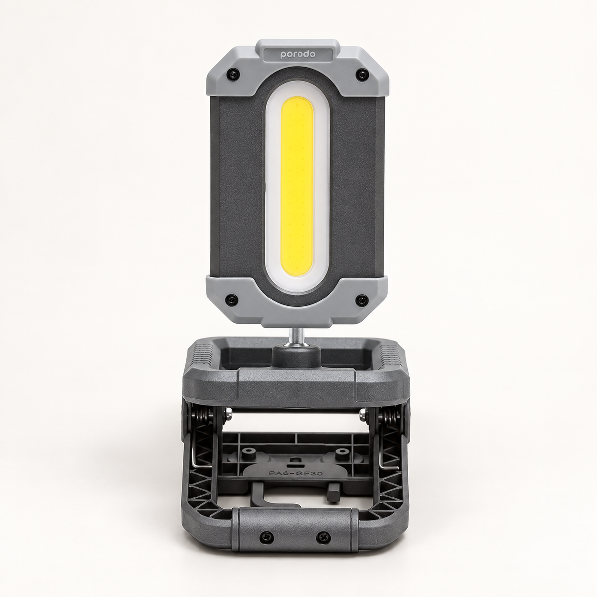 GREY Studio catalog | Porodo LifeStyle Outdoor 4000mAh 10W Magnetic Lamp with Power Bank- Black/Grey | PD-LS4KPBCL