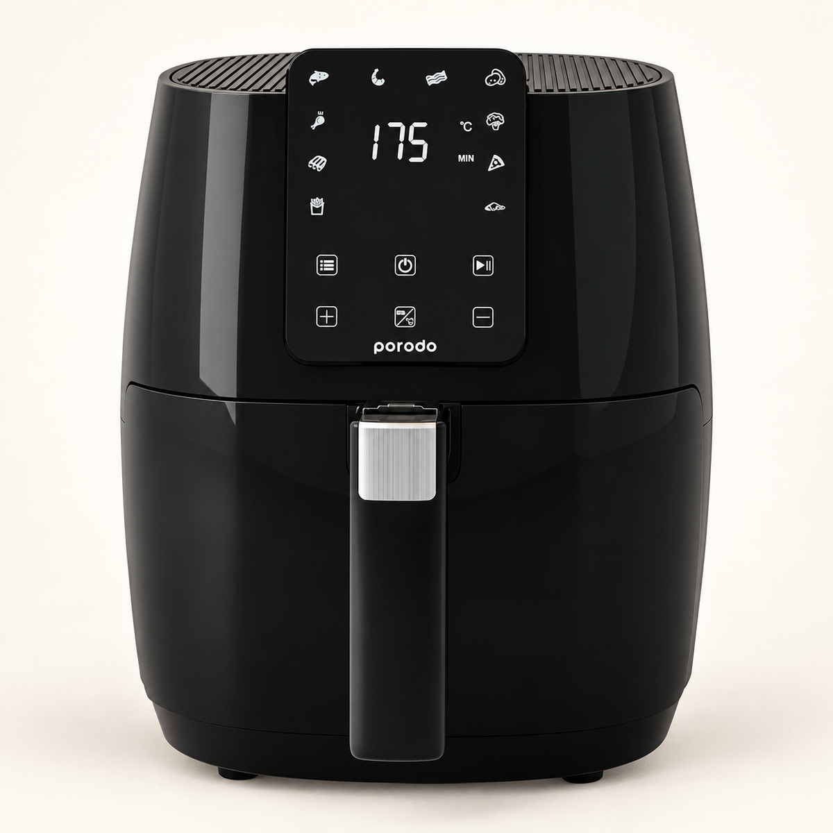 GREY Studio catalog | Porodo Lifestyle Advanced Air Fryer Convenient Healthier Choice | PD-LSARFR-BK