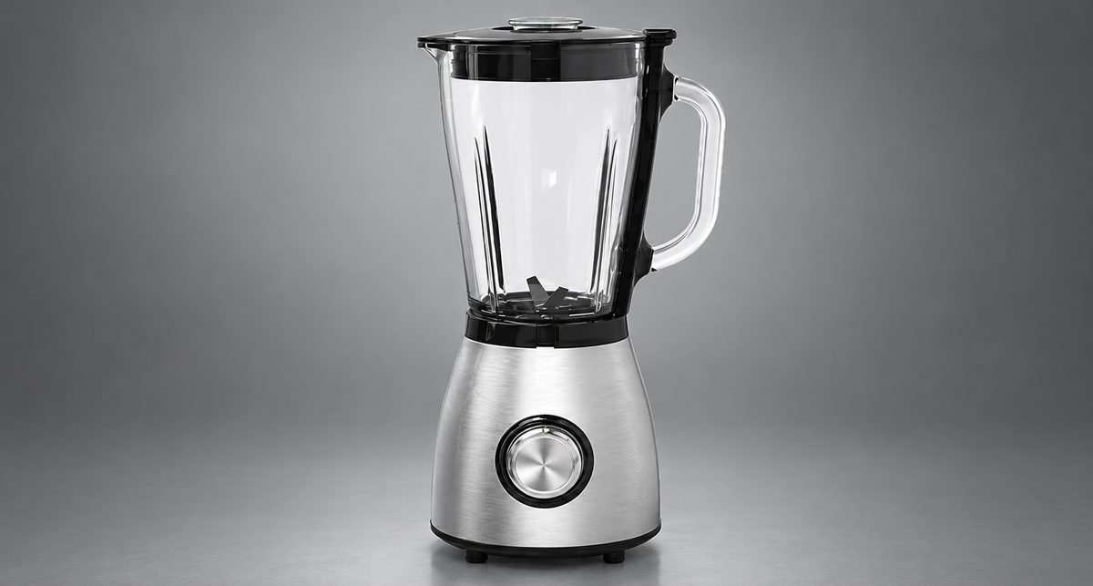 GREY Studio detail | Porodo LifeStyle 800W 1.5L SS Blender with Grinder with BS Plug | PD-LSBLGR-BK