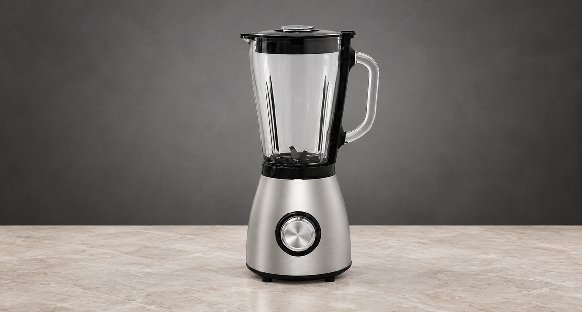 GREY Studio editorial | Porodo LifeStyle 800W 1.5L SS Blender with Grinder with BS Plug | PD-LSBLGR-BK