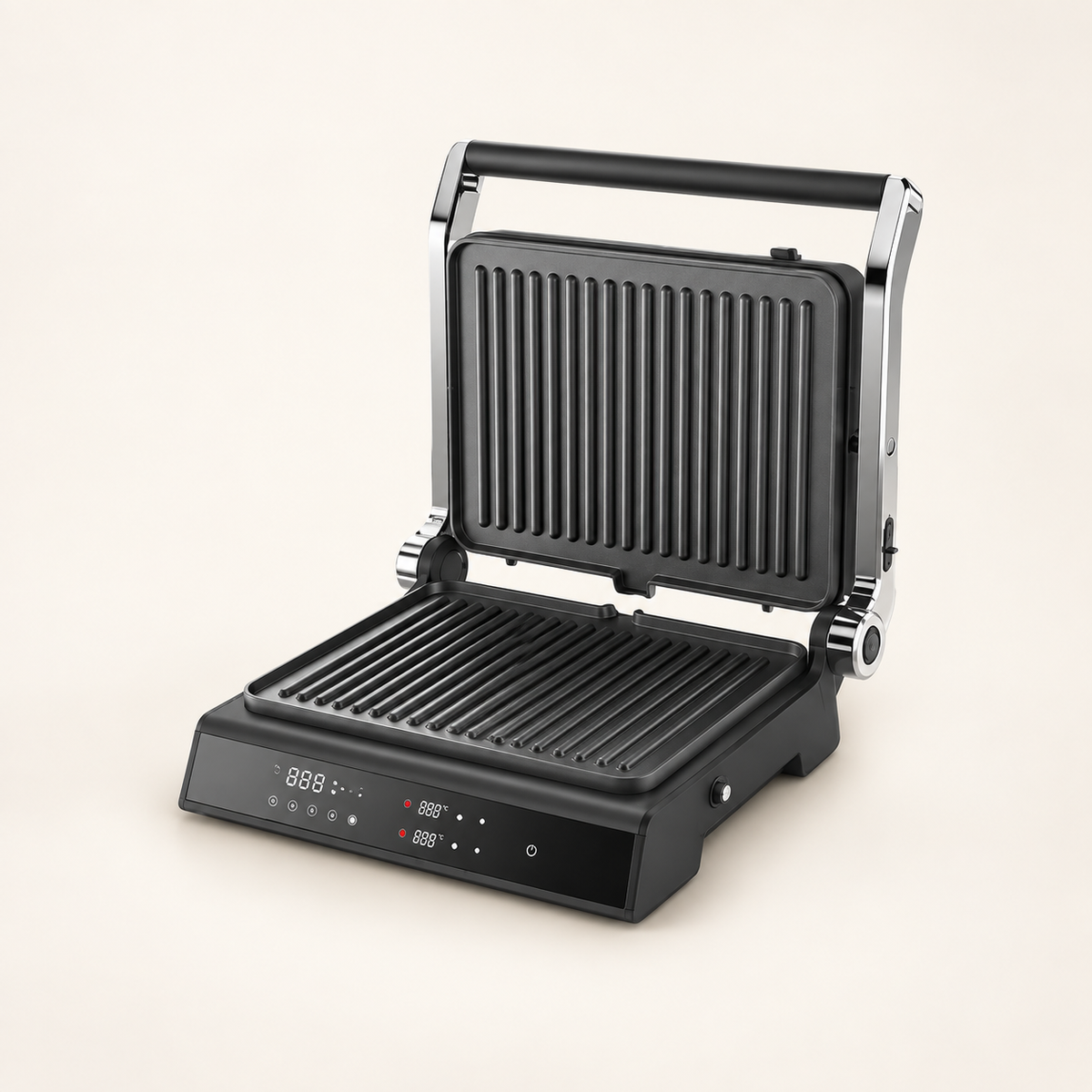 GREY Studio catalog | Porodo LifeStyle Glasstop Digital Grill with Removable Grill Plate - Black | PD-LSDGGR-BK