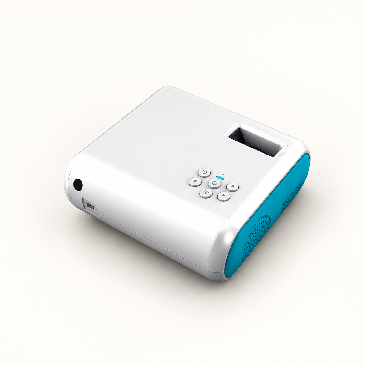 GREY Studio catalog | Porodo LifeStyle Mini Projector 720p - White | PD-LSMPRJ-WH
