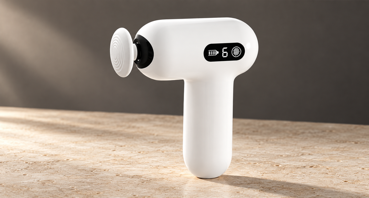 GREY Studio editorial | Porodo Lifestyle Active Precision Massager - White | PD-LSMSGN-WH
