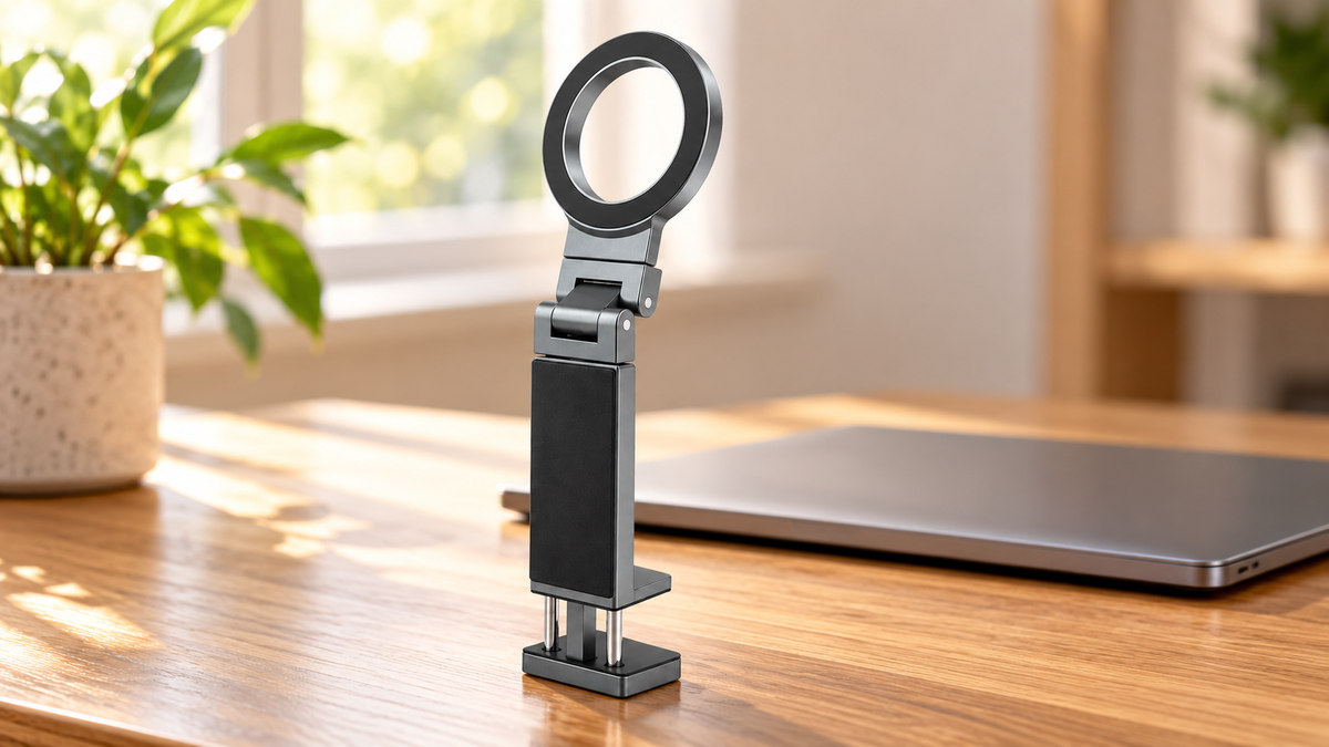 GREY Studio lifestyle | Porodo Zinc Alloy Special Purpose MagSafe Phone Mount - Black | PD-MDMRF-BK