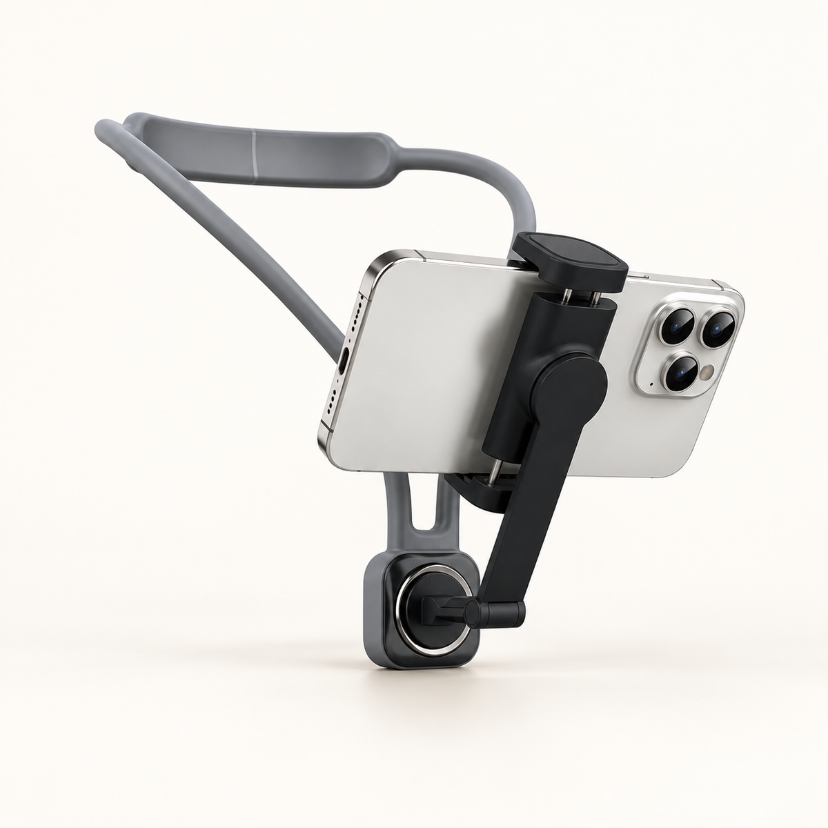 GREY Studio catalog | Porodo Smartphone Neck Mount - Black | PD-NKSMS-BK