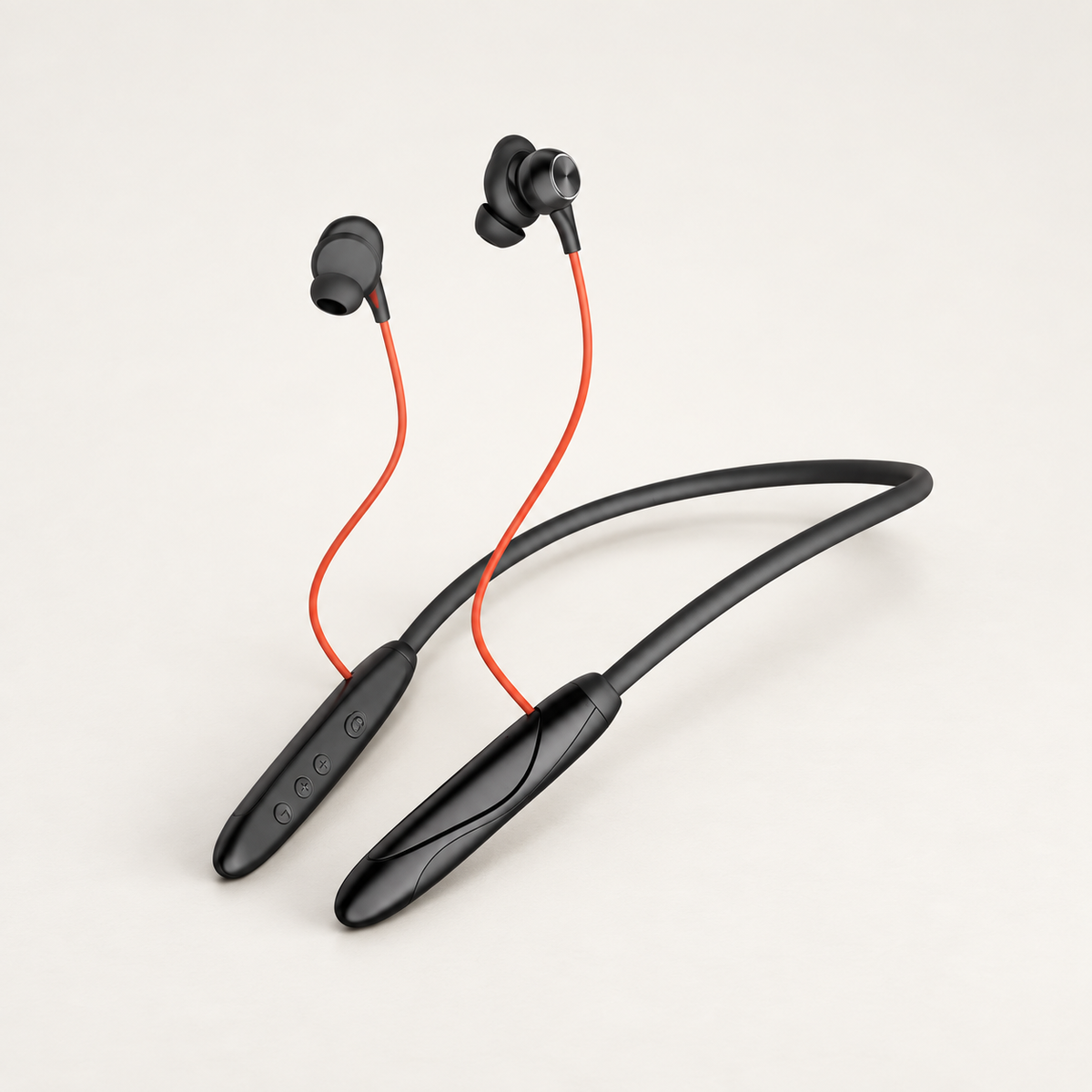 GREY Studio catalog | Porodo Soundtec Echo Flex Magnetic Buds Hall-Switch Technology - Black | PD-STWLEP046-BK