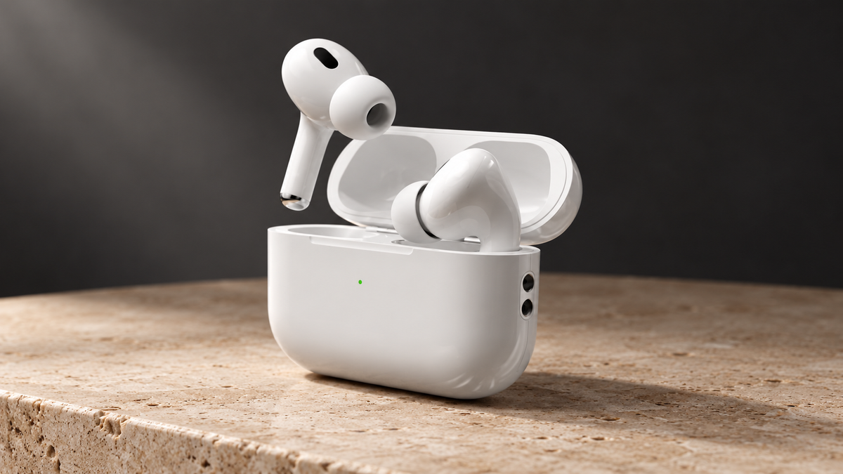 GREY Studio editorial | Porodo Soundtec ANC Earbuds Pro 2 True Wireless - White | PD-STWLEP056-WH