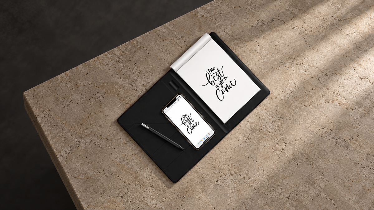 GREY Studio editorial | Porodo Smart Writing Notebook with Pen - Gray | PD-SWNB-BK