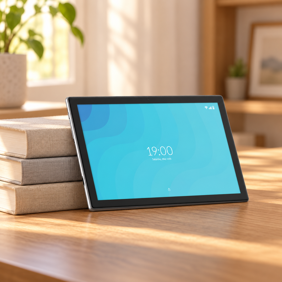 GREY Studio lifestyle | Porodo Ultra-Slim 10.1 Android Tablet - Gray | PD-TAB10164-GY