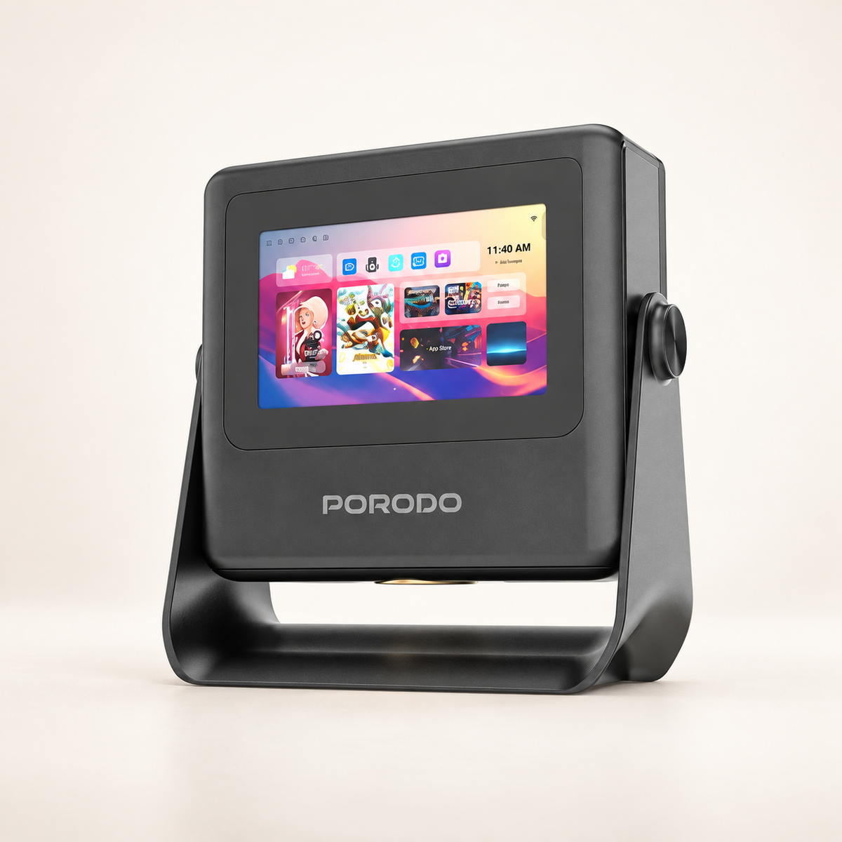 GREY Studio catalog | Porodo LifeStyle Optivis Smart HD Projector - Black | PDA10BBK
